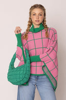 QBS320124 Nelly Small Quilted Puffer Tote Bag - MiMi Wholesale