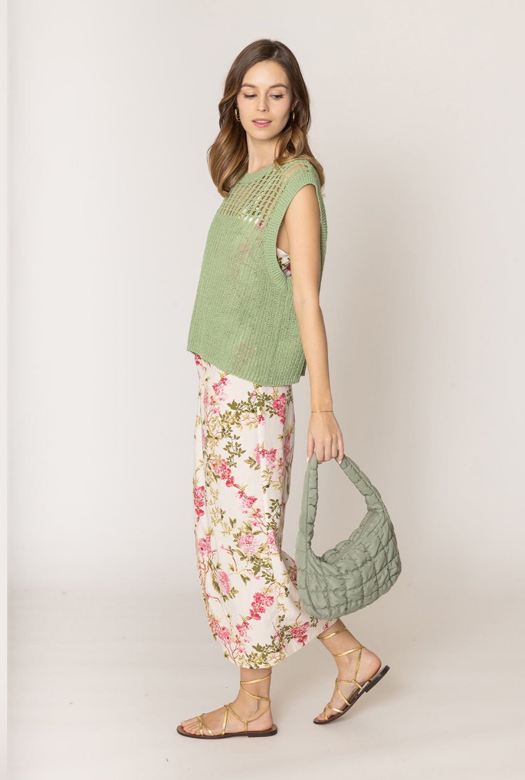 QBS320124 Nelly Small Quilted Puffer Tote Bag - MiMi Wholesale