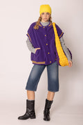 QCV420019 College Colors Sherpa Varsity Vest - MiMi Wholesale