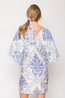 QLD510120 Amira Patterened Dress/Cover Up - MiMi Wholesale