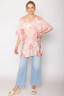 QLD510120 Amira Patterened Dress/Cover Up - MiMi Wholesale