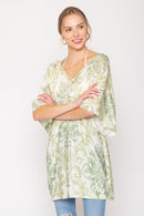 QLD510120 Amira Patterened Dress/Cover Up - MiMi Wholesale