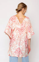 QLD510120 Amira Patterened Dress/Cover Up - MiMi Wholesale