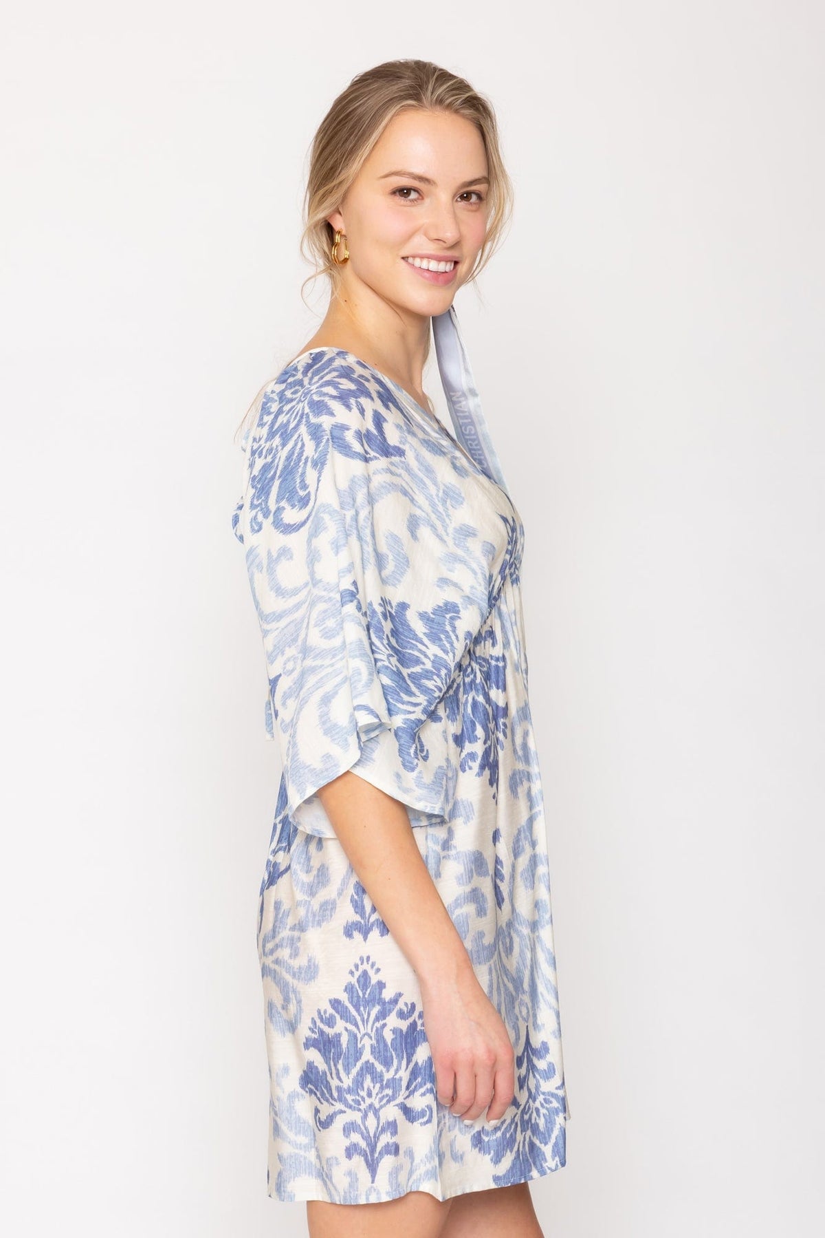 QLD510120 Amira Patterened Dress/Cover Up - MiMi Wholesale