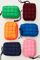 QP008 Nylon Quilted Puffer Clutch/Pouch - MiMi Wholesale