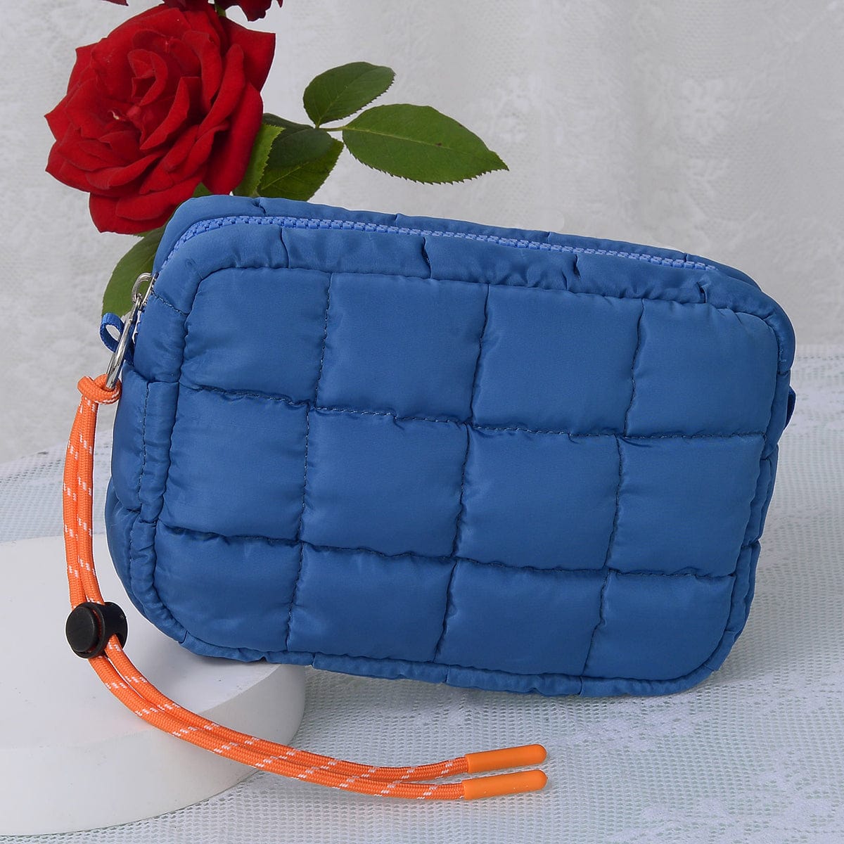QP008 Nylon Quilted Puffer Clutch/Pouch - MiMi Wholesale