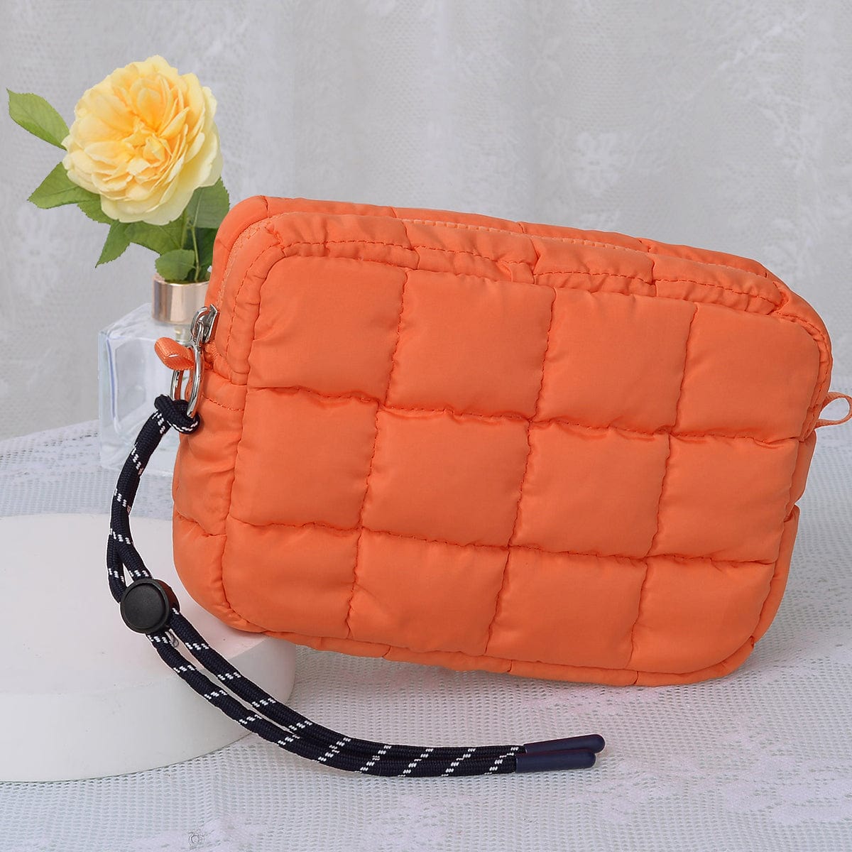 QP008 Nylon Quilted Puffer Clutch/Pouch