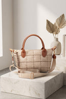 QP782 Quilted Puffer Satchel/Crossbody Bag - MiMi Wholesale