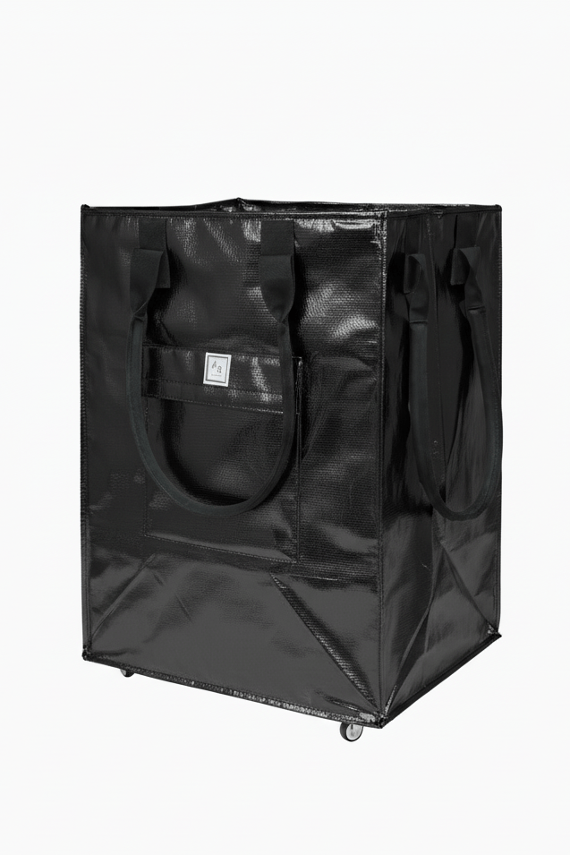 RT301 RT302 Foldable Rolling Shopping Bag with Neoprene Handle - MiMi Wholesale