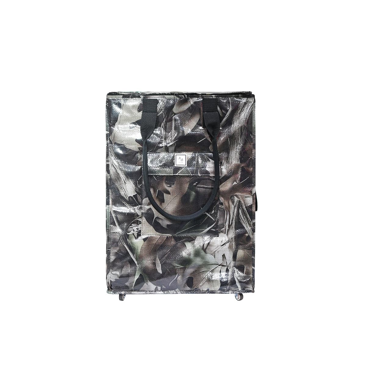 RT301 RT302 Foldable Rolling Shopping Bag with Neoprene Handle - MiMi Wholesale