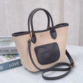 SC791 Ellie Straw Tote Crossbody Bag - MiMi Wholesale
