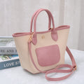SC791 Ellie Straw Tote Crossbody Bag - MiMi Wholesale