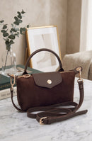 SD781 Hazel Suede Small Crossbody Bag - MiMi Wholesale