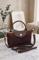 SD781 Hazel Suede Small Crossbody Bag