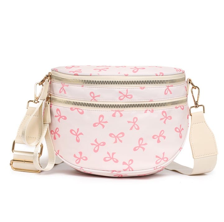 SF221010 Nylon Checker and Solid Color Sling/Crossbody Bag - MiMi Wholesale