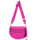 SF221010 Nylon Checker and Solid Color Sling/Crossbody Bag - MiMi Wholesale