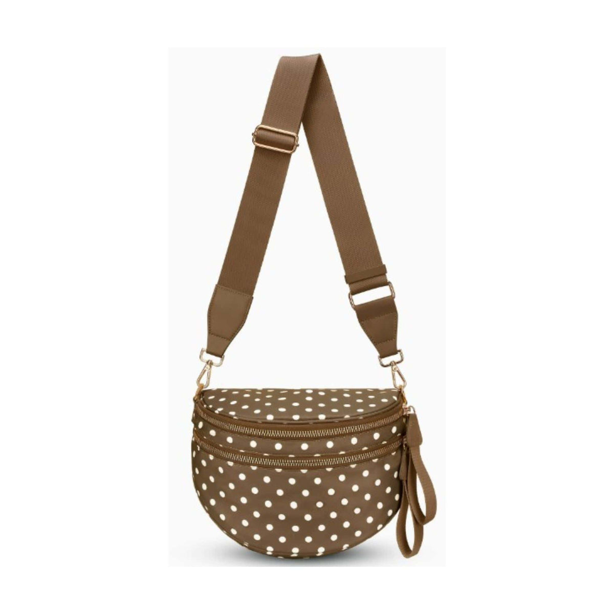 SF221011 Polka Dot Nylon Sling/Crossbody Bag - MiMi Wholesale