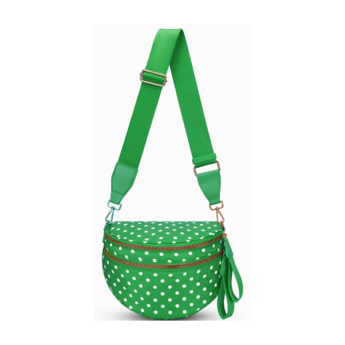 SF221011 Polka Dot Nylon Sling/Crossbody Bag - MiMi Wholesale