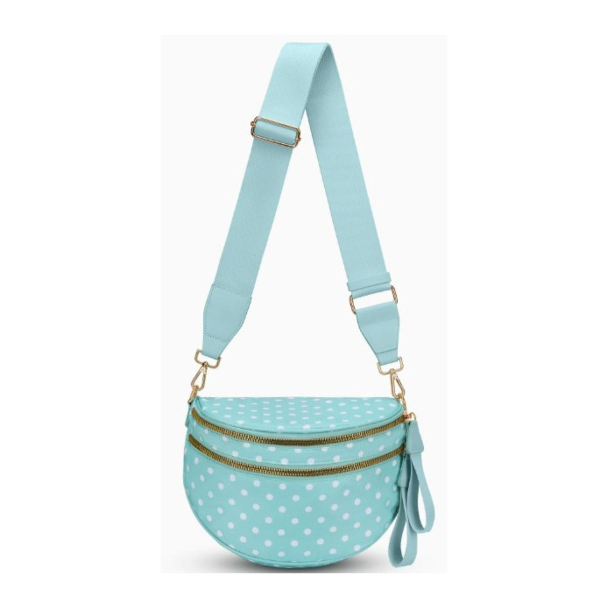 SF221011 Polka Dot Nylon Sling/Crossbody Bag - MiMi Wholesale