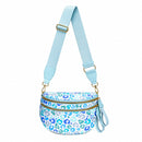 SF221012 Nylon Leopard Sling/Crossbody Bag - MiMi Wholesale