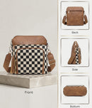 SF22408 Camila Checkered Crossbody - MiMi Wholesale