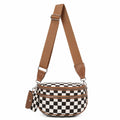 SF22409 Ava Checkered Crossbody - MiMi Wholesale