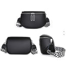 SF231015 Crossbody Bag With Chevron Print Strap - MiMi Wholesale