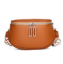 SF231015 Crossbody Bag With Chevron Print Strap - MiMi Wholesale