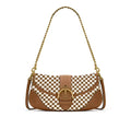 SF243012 Sadie Woven Buckle Shoulder Bag With Chain Strap - MiMi Wholesale