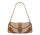 SF243012 Sadie Woven Buckle Shoulder Bag With Chain Strap - MiMi Wholesale