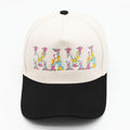 SF252007 Floral Mama Embroidered Two Tone Trucker Hat - MiMi Wholesale