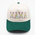 SF252007 Floral Mama Embroidered Two Tone Trucker Hat - MiMi Wholesale