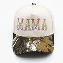 SF252007 Floral Mama Embroidered Two Tone Trucker Hat - MiMi Wholesale