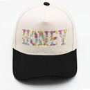 SF252008 Floral Honey Embroidered Trucker Hat - MiMi Wholesale