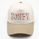 SF252008 Floral Honey Embroidered Trucker Hat - MiMi Wholesale