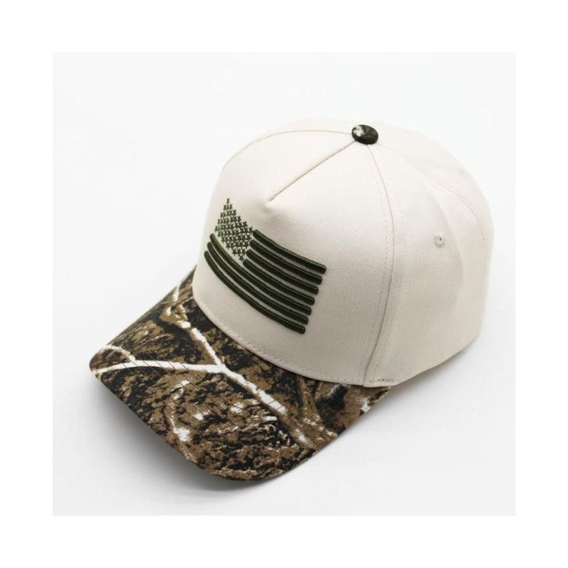 SF252105 Flag and Camo Embroidered Trucker Hat - MiMi Wholesale