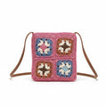 SF252117 Flower Patch Crochet Crossbody Bag - MiMi Wholesale
