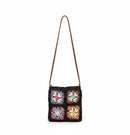 SF252117 Flower Patch Crochet Crossbody Bag - MiMi Wholesale