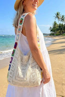 SF252119 Crochet Hobo Tote Bag - MiMi Wholesale