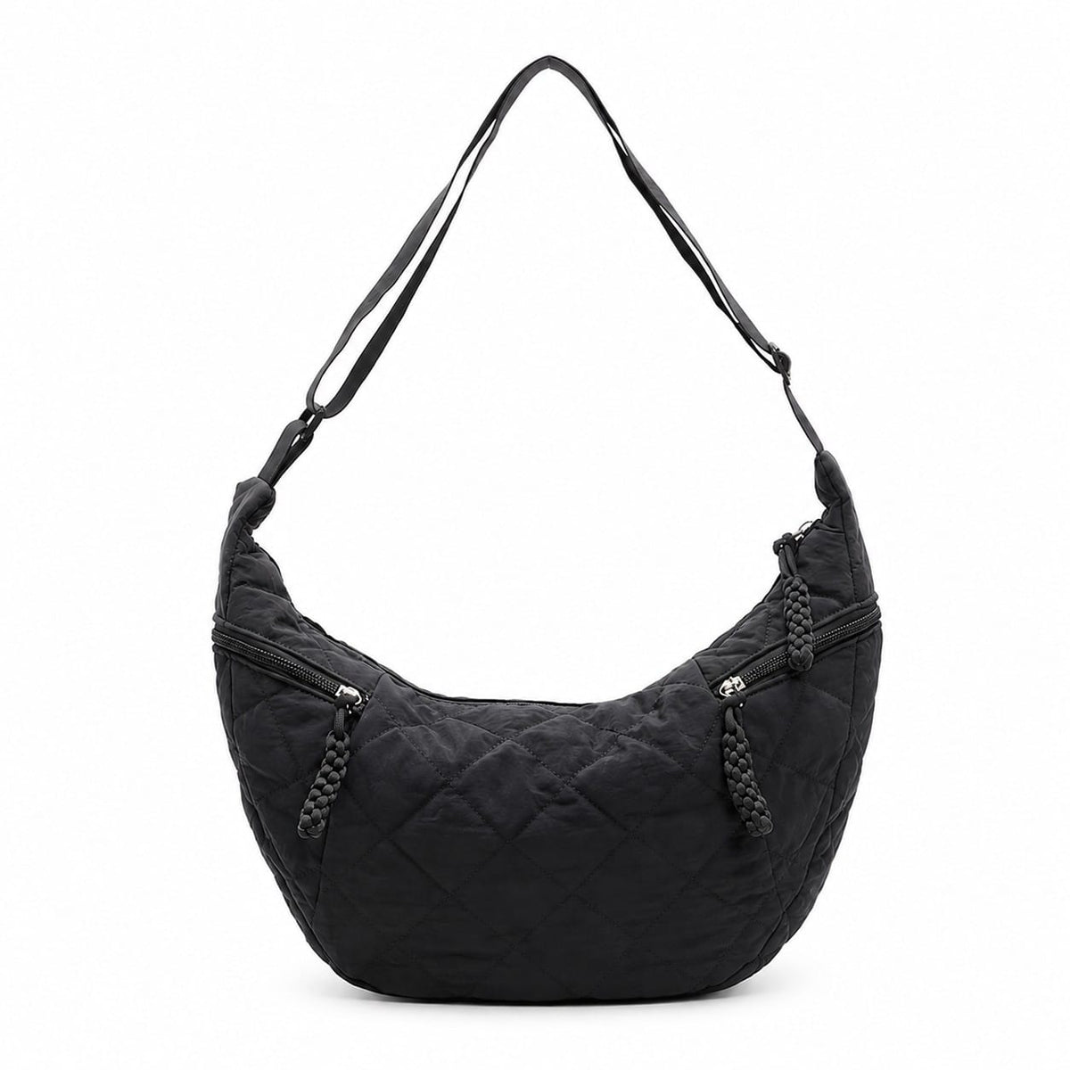 SF262037 Felicia Nylon Quilted Crossbody & Shoulder Bag - MiMi Wholesale
