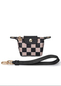 SF30109 Checker Coin Wallet With Keychain - MiMi Wholesale