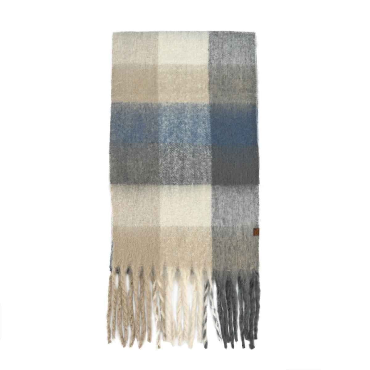 SFC0125 Multi Color Check Woven Scarf - MiMi Wholesale