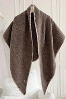 SFC0142 Triangle Blanket Stitch Scarf - MiMi Wholesale