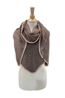SFC0142 Triangle Blanket Stitch Scarf - MiMi Wholesale