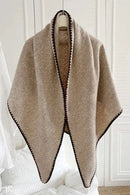 SFC0142 Triangle Blanket Stitch Scarf - MiMi Wholesale