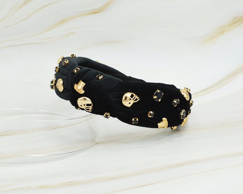 SHB1001 Helmet And Jersey Charm Gameday Headband - MiMi Wholesale