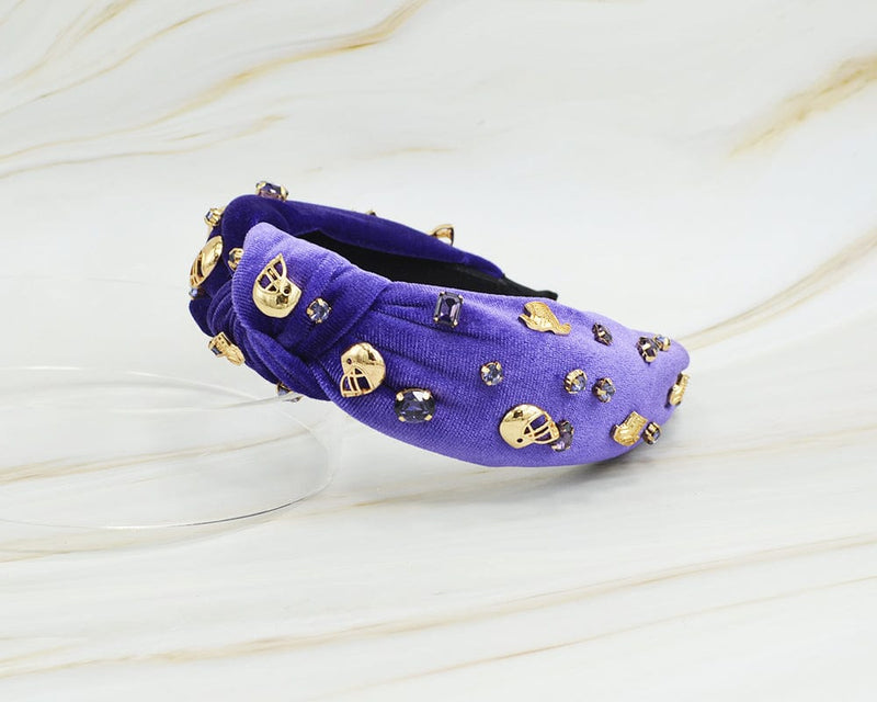 SHB1001 Helmet And Jersey Charm Gameday Headband - MiMi Wholesale