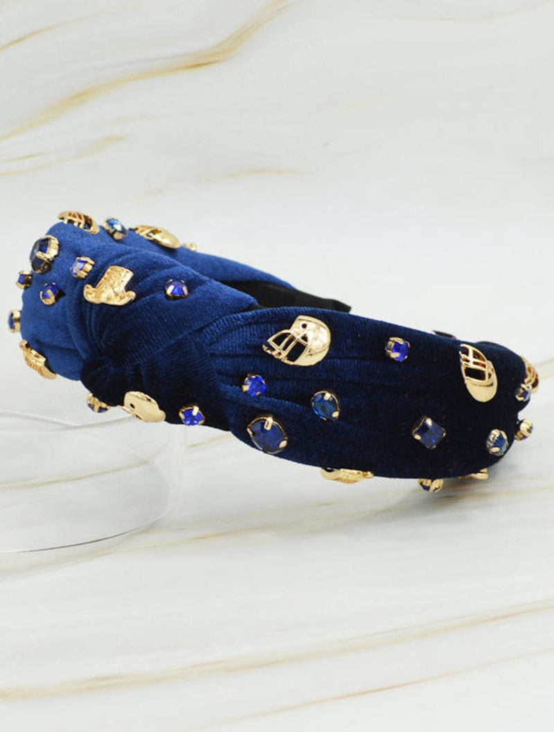 SHB1001 Helmet And Jersey Charm Gameday Headband - MiMi Wholesale