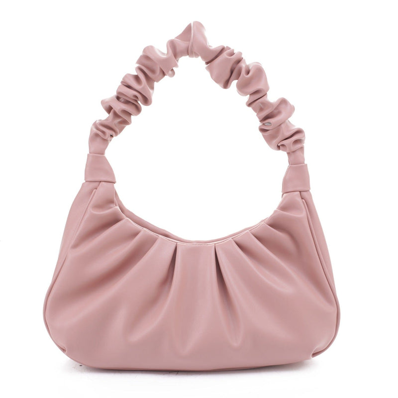 SJ20300 Alexandra Scrunch Handle Shoulder Bag - MiMi Wholesale