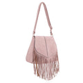 SJ20308 Michelle Boho Fringe Crossbody Bag - MiMi Wholesale